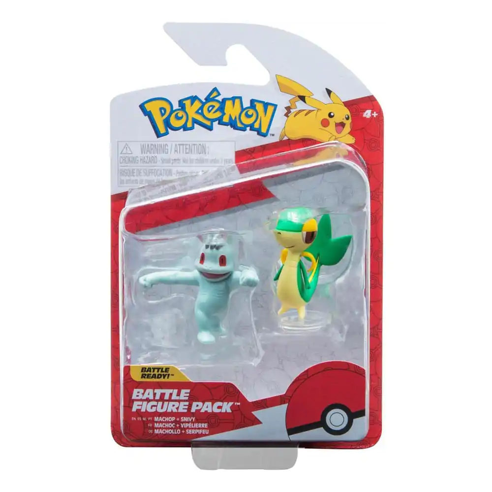 Pokémon Battle Figure Machop, Snivy 2 db-os figura csomag termékfotó