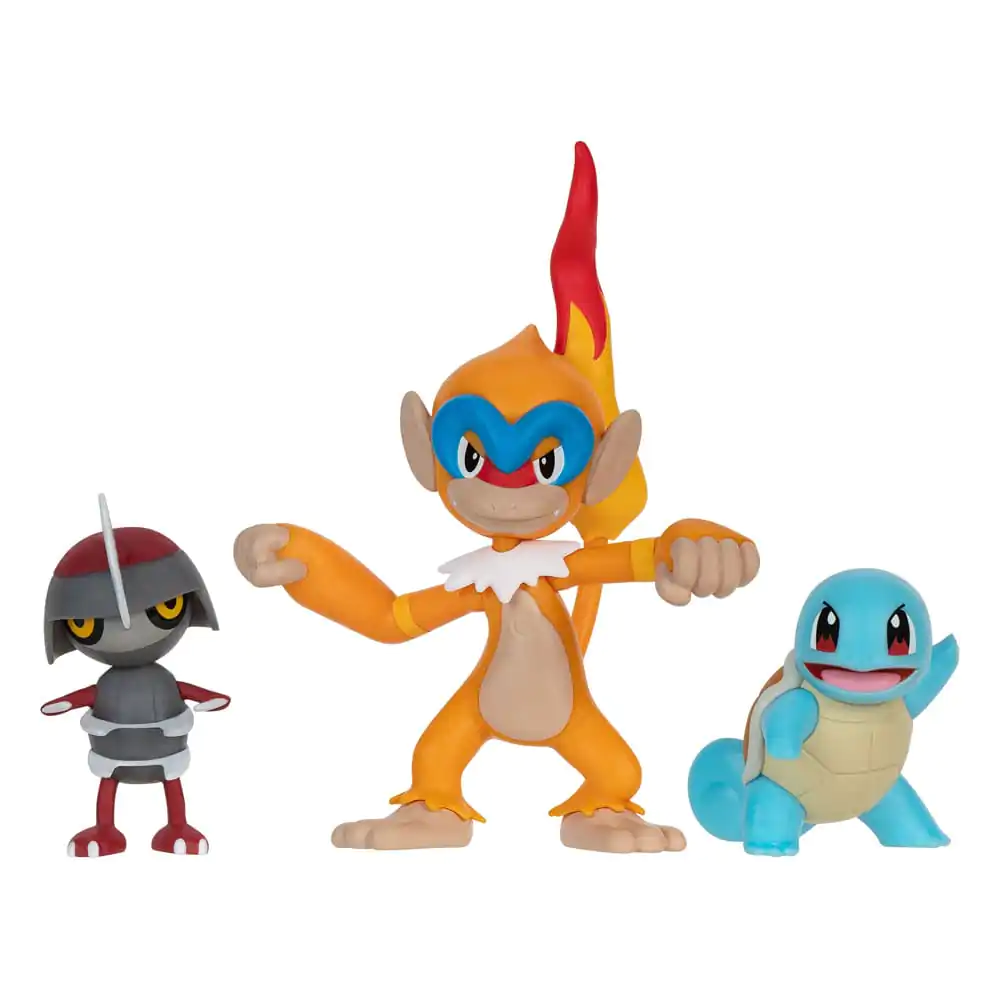 Pokémon Battle Figure Pawniard, Squirtle #1, Monferno 3 db-os figura csomag 5 cm termékfotó