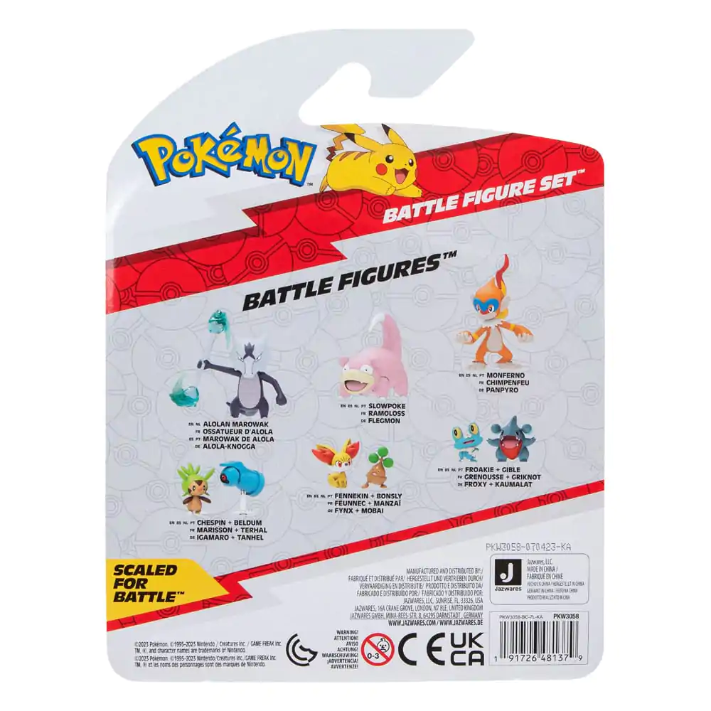 Pokémon Battle Figure Pawniard, Squirtle #1, Monferno 3 db-os figura csomag 5 cm termékfotó