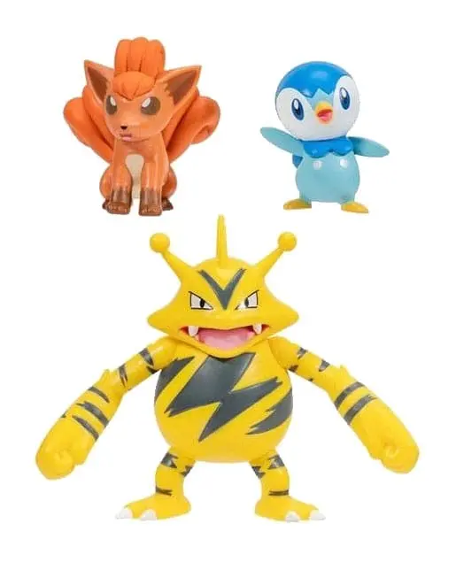 Pokémon Battle Figure Piplup, Vulpix, Electabuzz 3 db-os figura csomag termékfotó