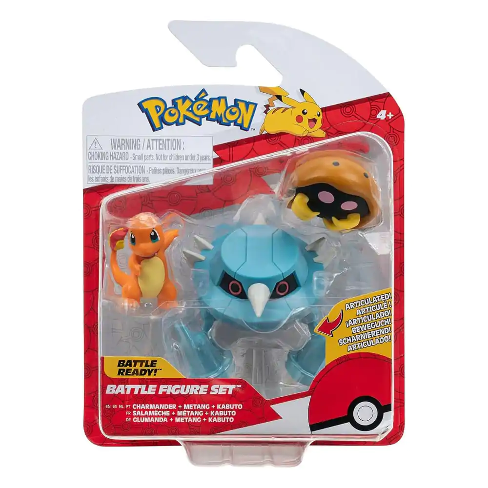 Pokémon Battle Figure Set Kabuto, Charmander, Metang 3 db-os figura csomag termékfotó
