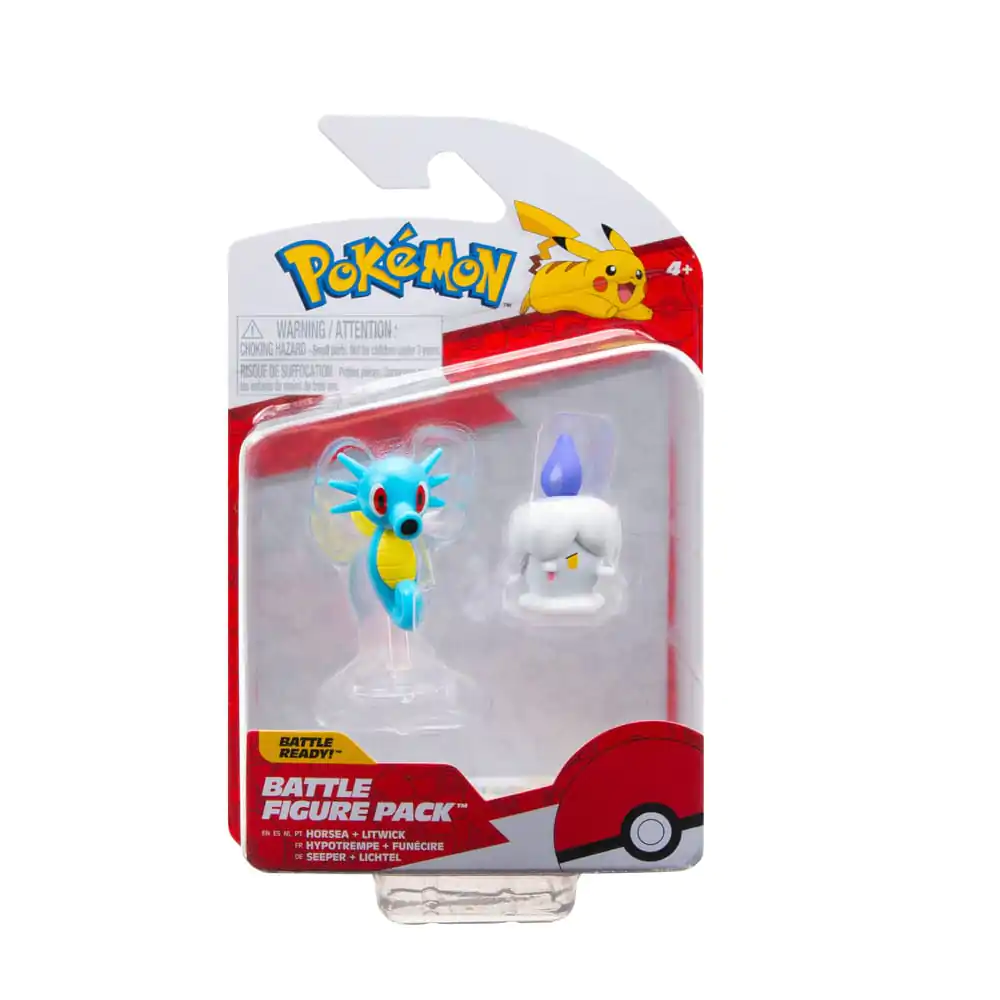 Pokémon Battle Figure Set Litwick, Horsea 2 db-os figura csomag termékfotó