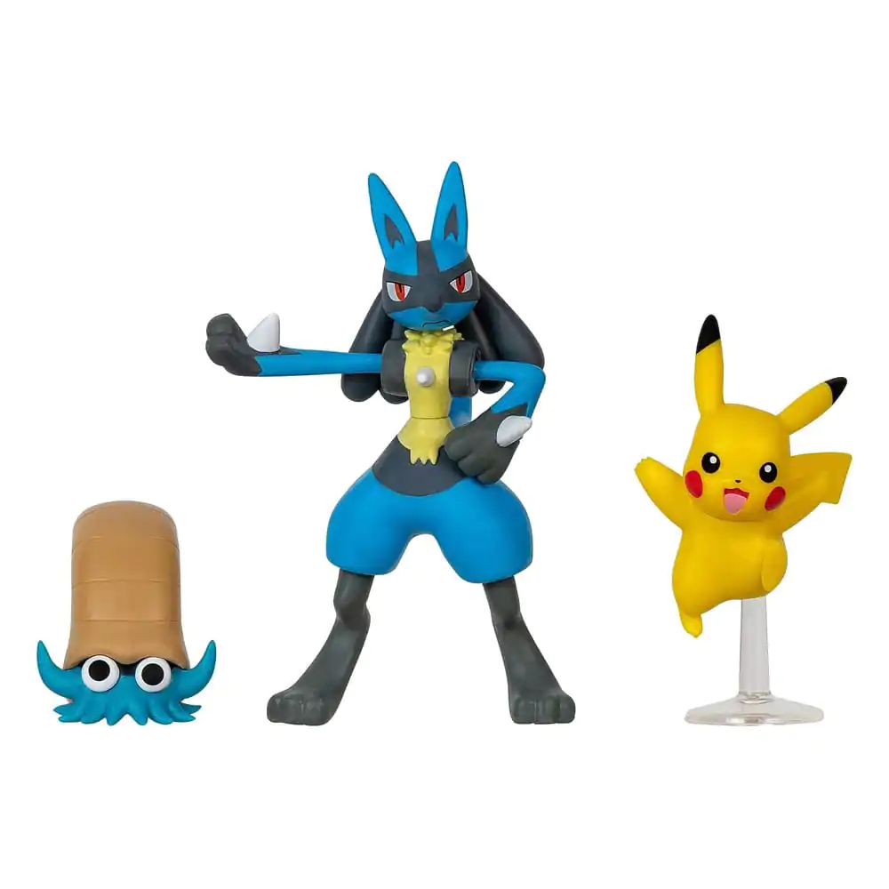 Pokémon Battle Figure Set Pikachu, Omanyte, Lucario 3 db-os figura csomag termékfotó