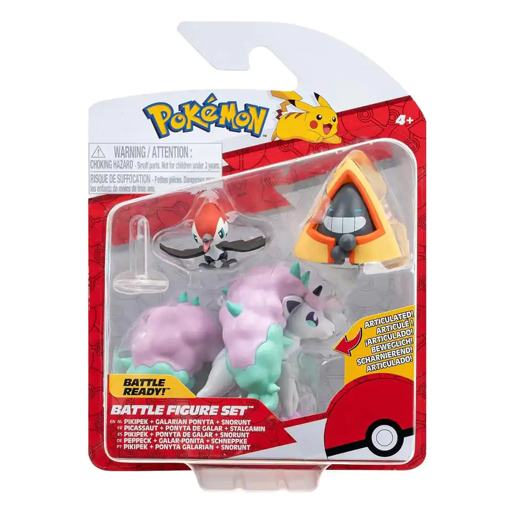 Pokémon Battle Figure Set Pikipek, Snorunt, Ponyta 3 db-os figura csomag termékfotó