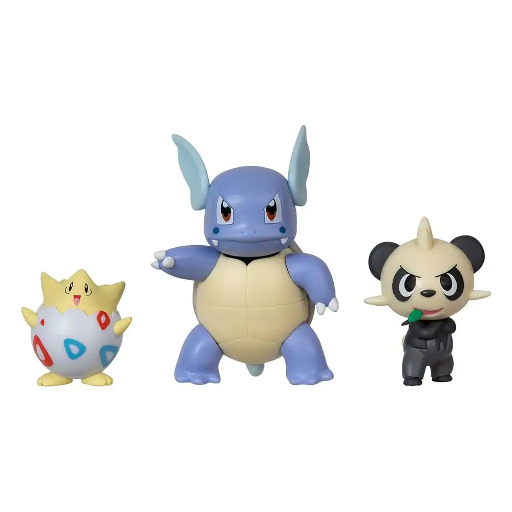 Pokémon Battle Figure Set Togepi, Pancham, Wartortle 3 db-os figura csomag termékfotó