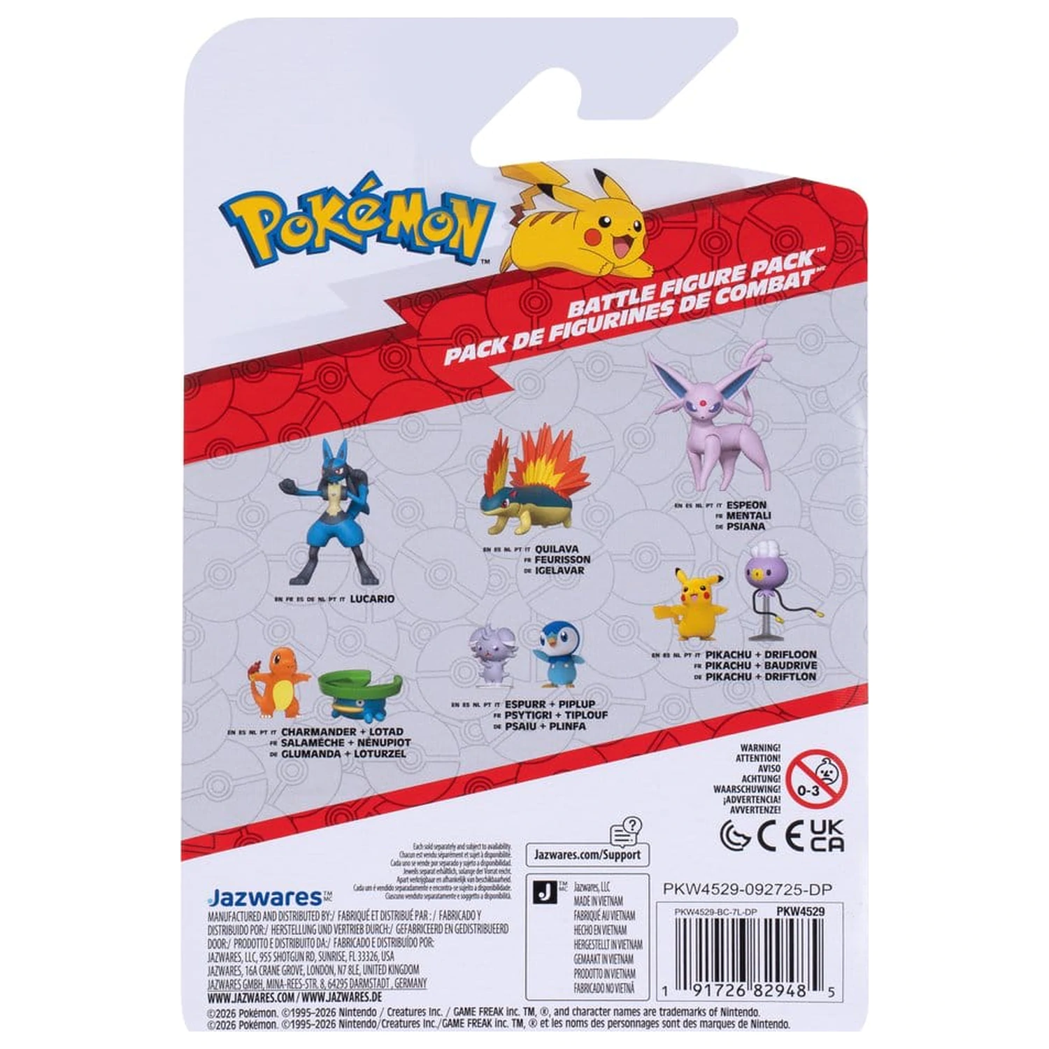 Pokémon Battle Lotad & Charmander 2 db-os figura csomag termékfotó