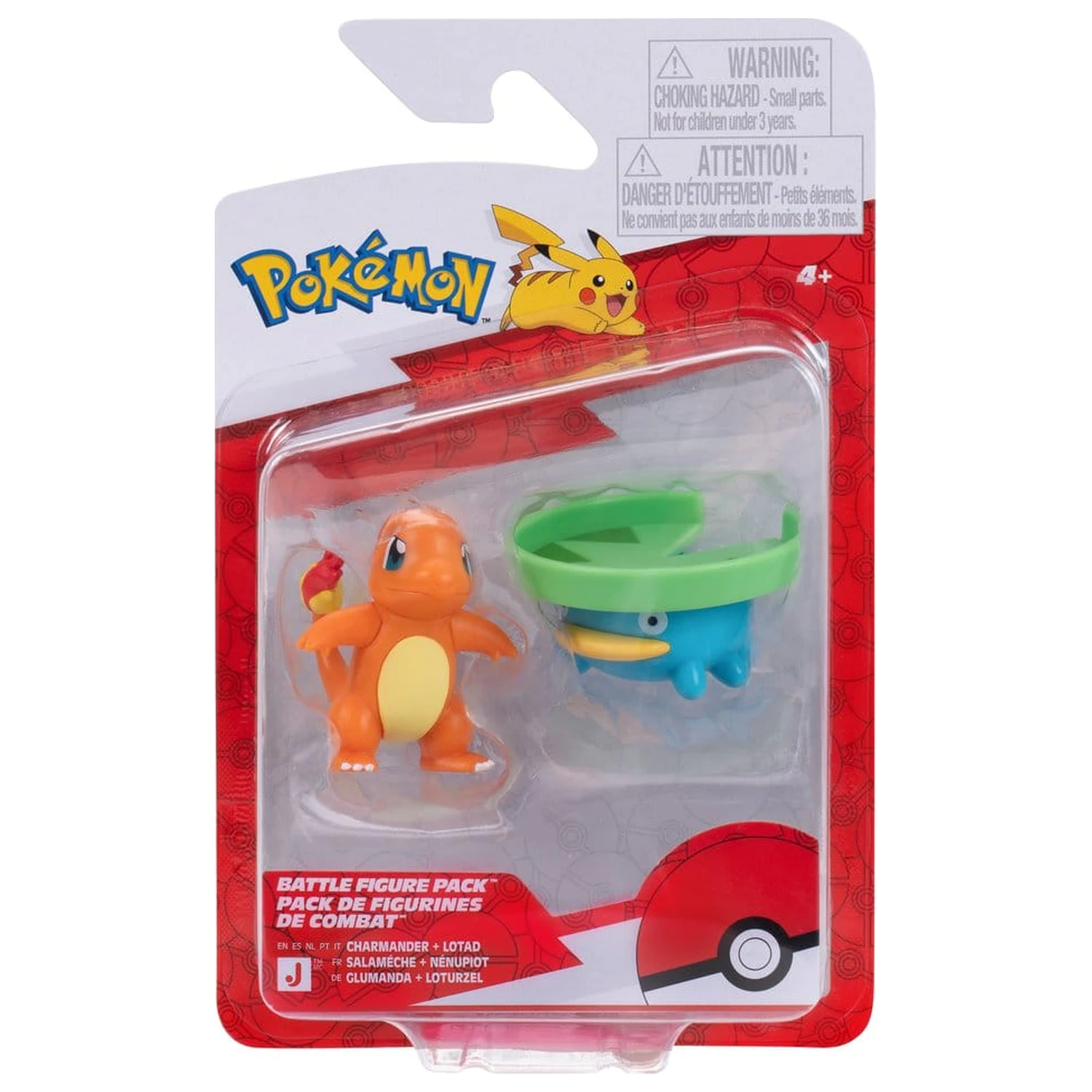 Pokémon Battle Lotad & Charmander 2 db-os figura csomag termékfotó