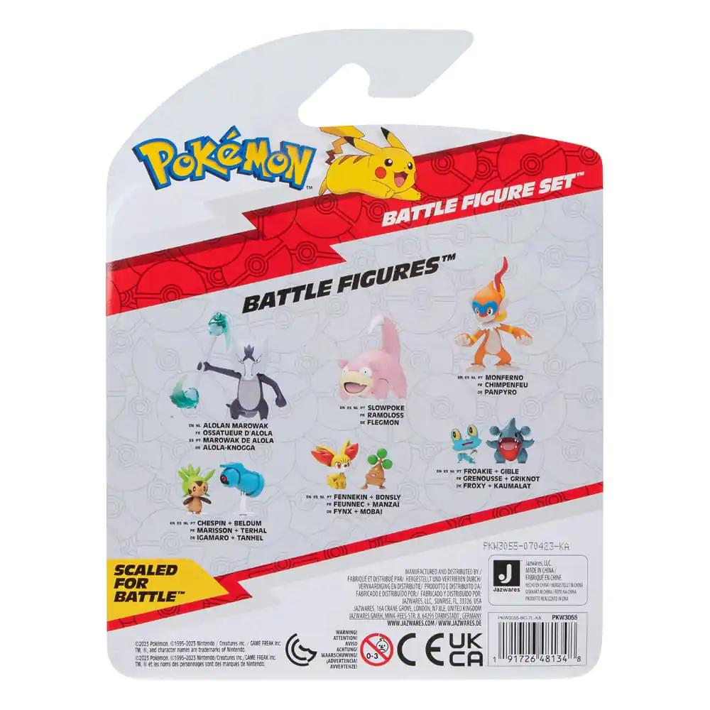 Pokémon Battle Figure Set 3-Pack Morpeko (Full-Belly Mode), Bulbasaur #1, Raboot 5 cm termékfotó