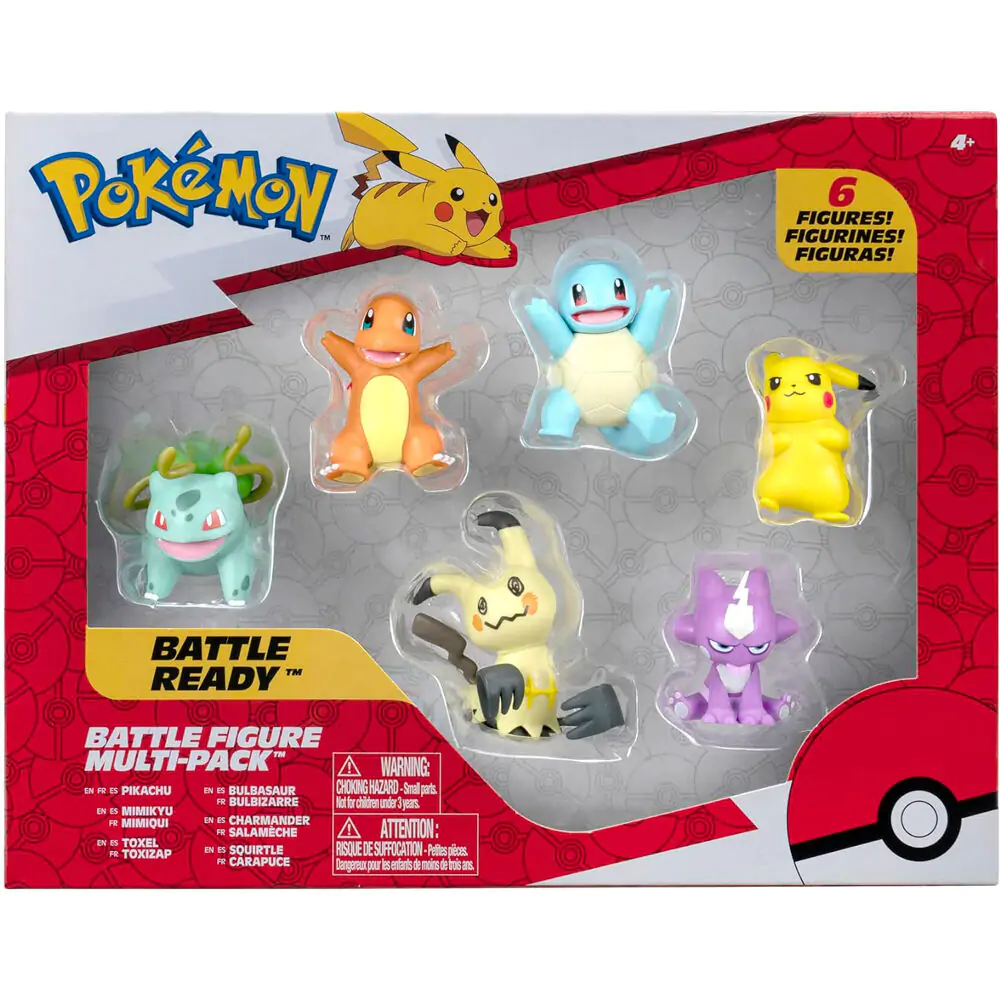 Pokemon Battle Ready 6 db-os figura csomag termékfotó