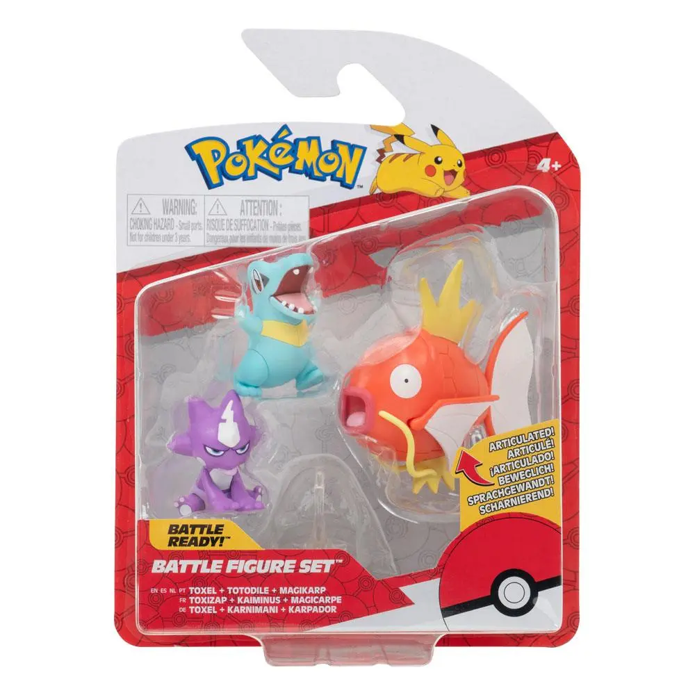 Pokémon Battle Totodile, Toxel, Magikarp figura csomag 5 cm termékfotó