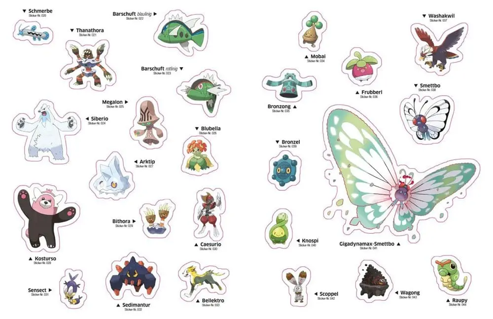 Pokémon Book Das ultimative Stickerbuch - Galar Region Német nyelvű termékfotó