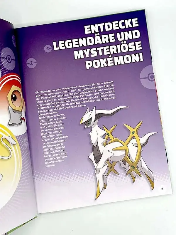 Pokémon Book Legendär und mysteriös Német nyelvű termékfotó