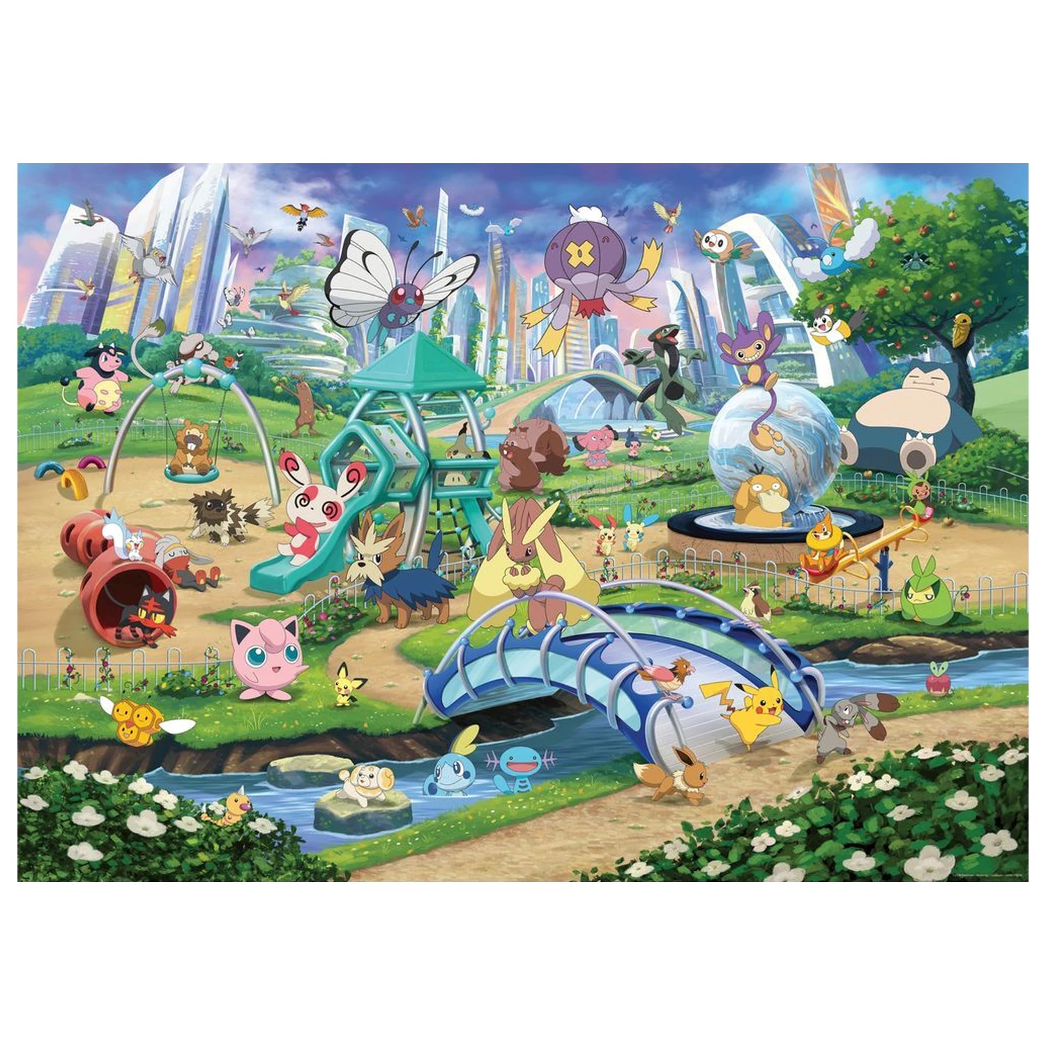 Pokemon Breakout 1 Eevee and the Park puzzle 1000db-os termékfotó