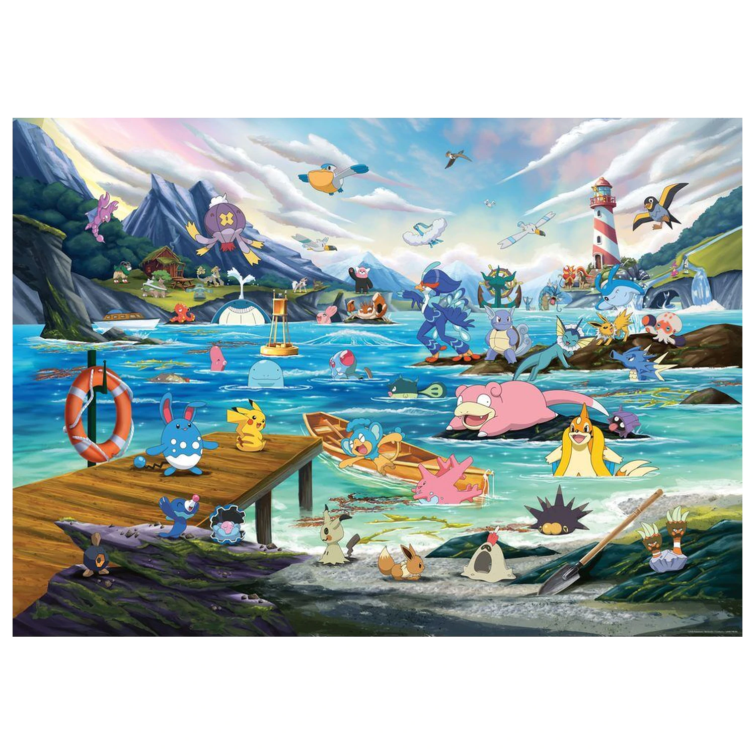 Pokemon Breakout 3 Vaporeon and the Warm Sea puzzle 1000db-os termékfotó