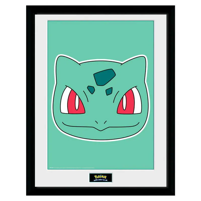 Pokemon Bulbasaur Face bekeretezett poszter termékfotó