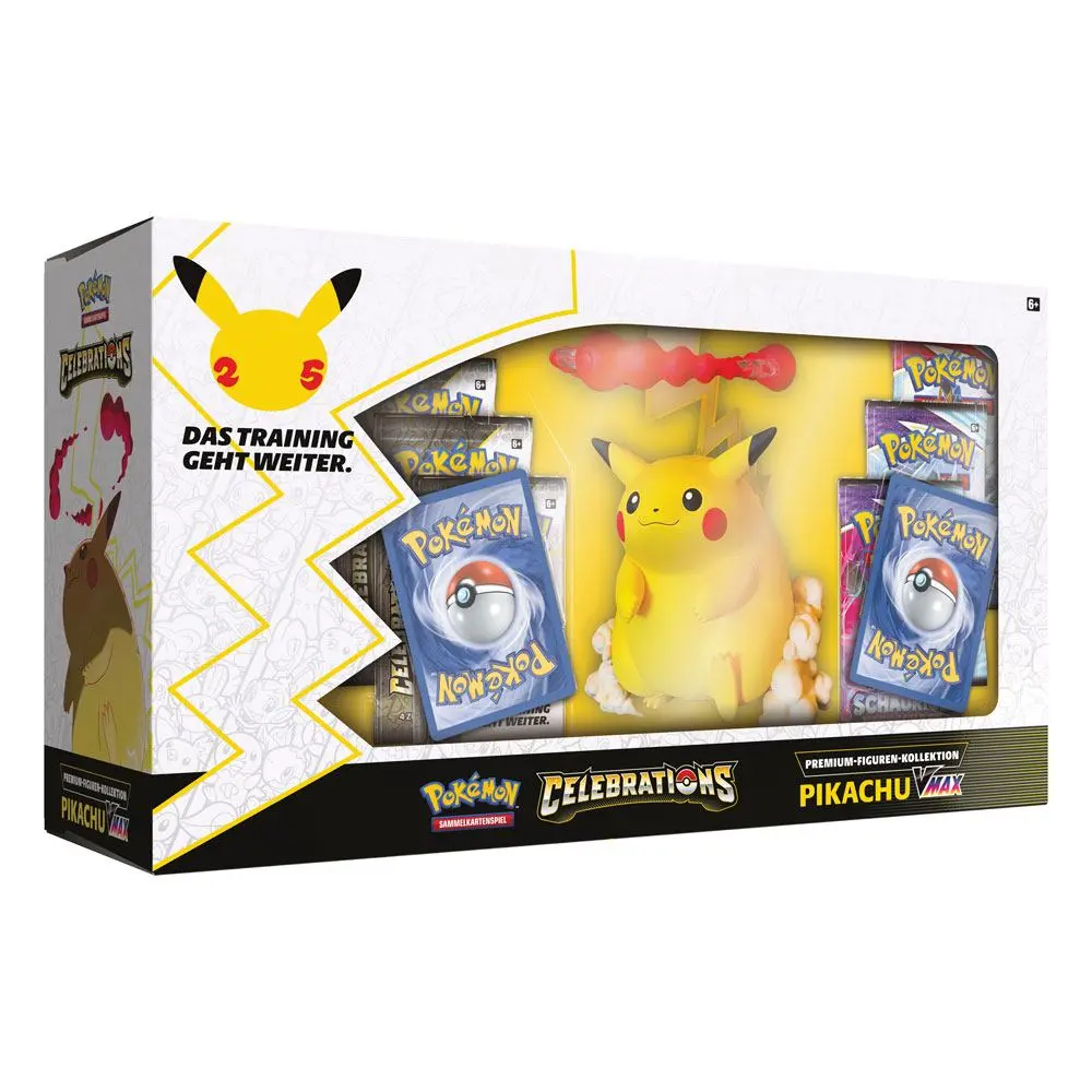 Pokémon Celebrations VMAX prémium figura Kollekció Pikachu Német nyelvű termékfotó