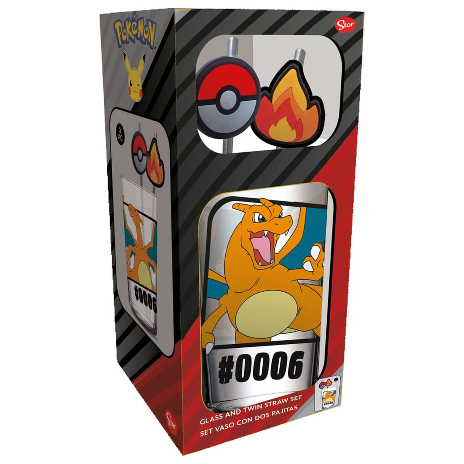 Pokémon Charizard pohár szívószállal 480 ml termékfotó