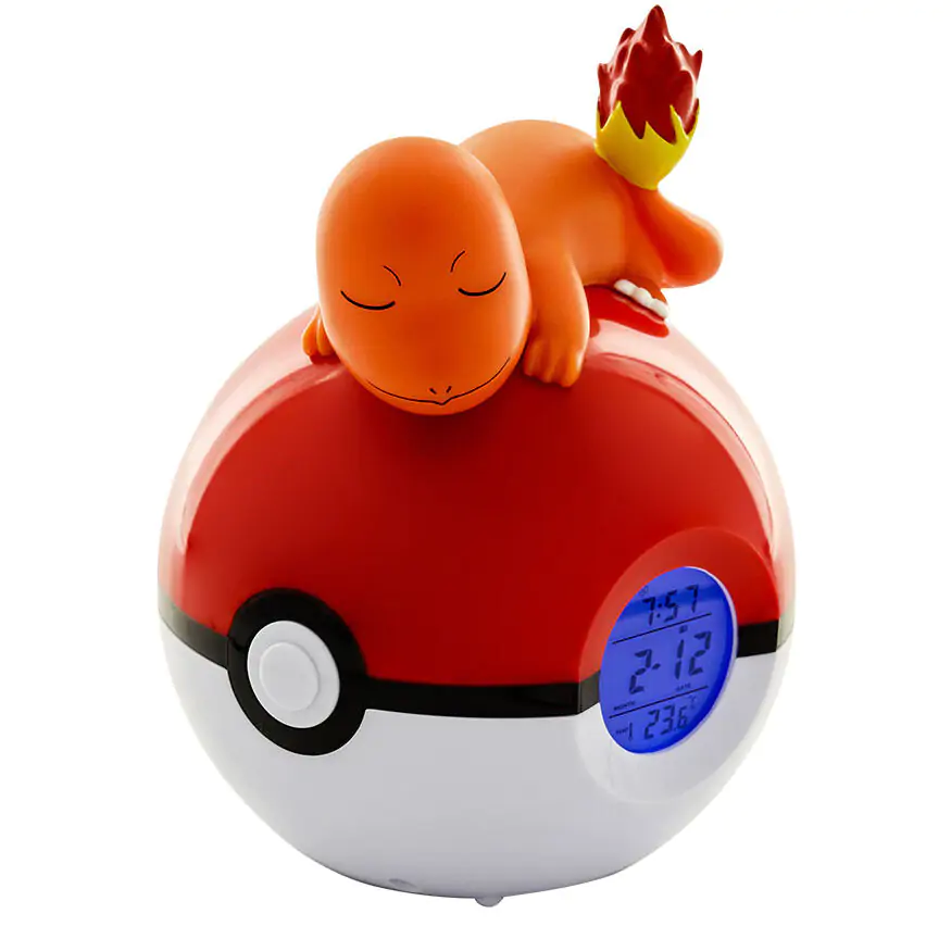 Pokemon Charmander Pokeball lámpás ébresztőóra termékfotó