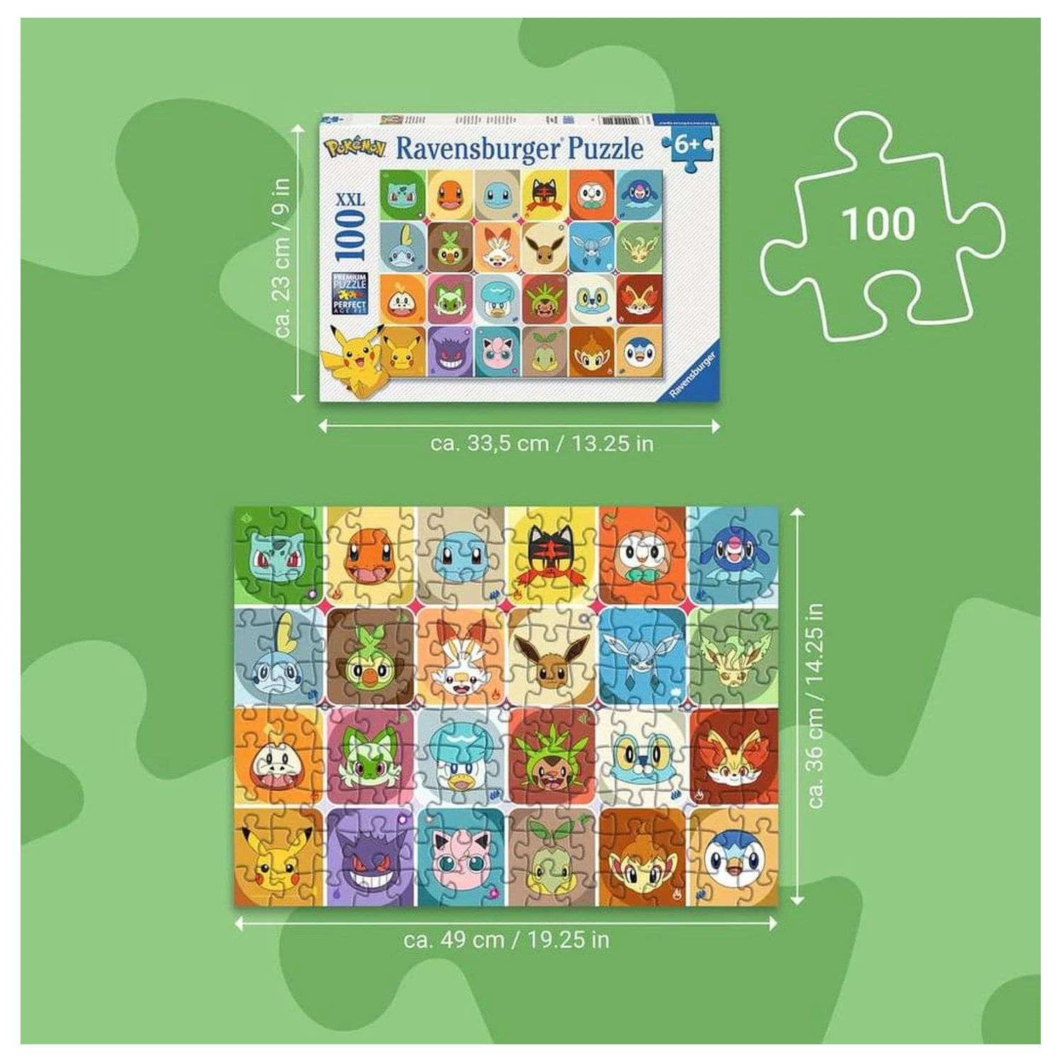 Pokémon Children's Pokémon Faces puzzle (100 darab XXL) termékfotó