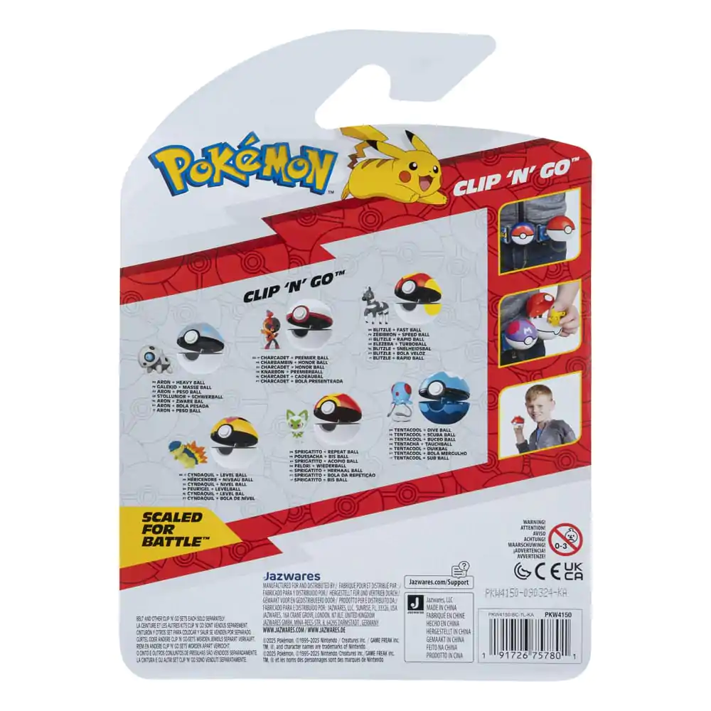 Pokémon Clip&#039;n&#039;Go Poké Balls Blitzle &amp; Fast Ball termékfotó