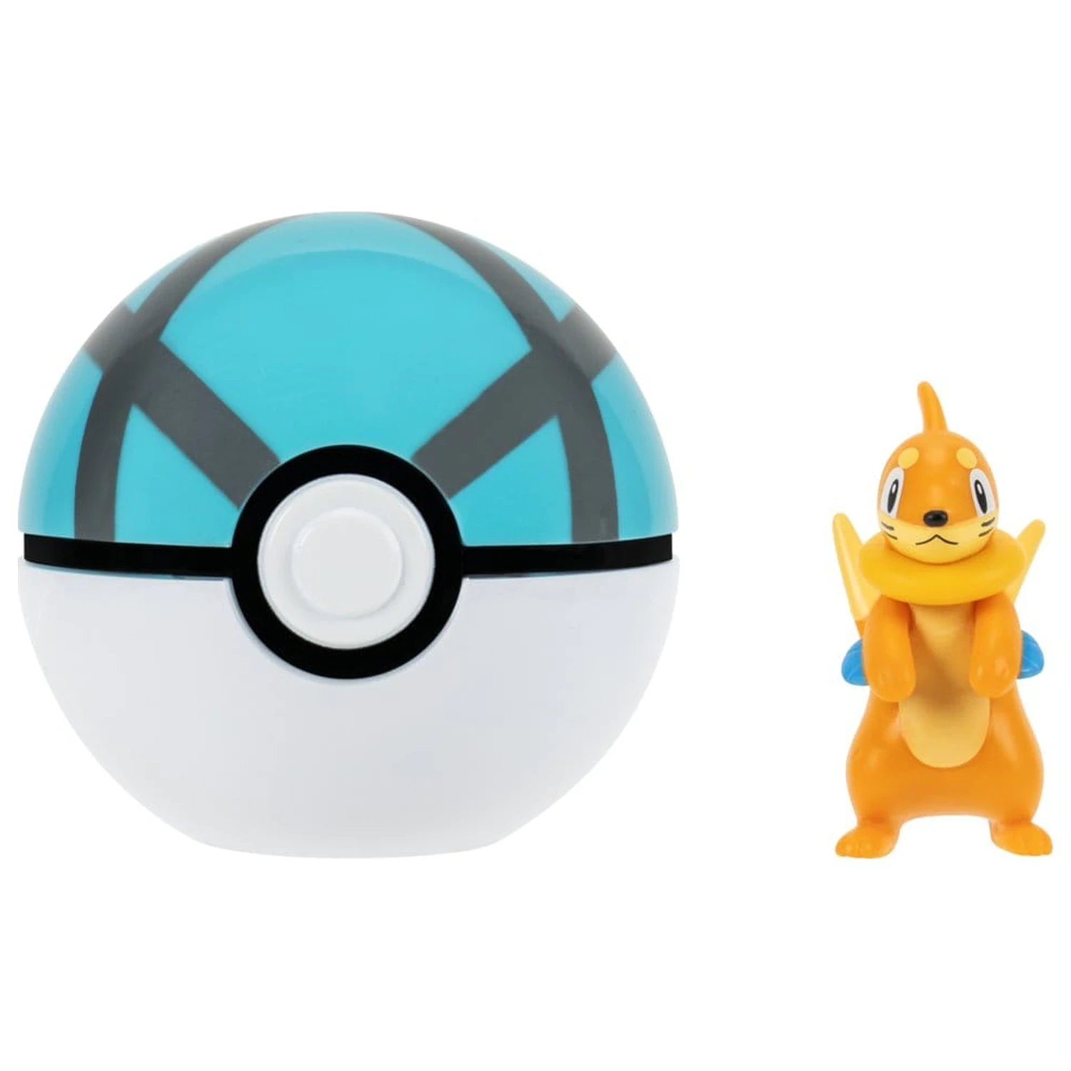 Pokémon Clip 'n' Go akciófigura Buizel & Net Ball termékfotó