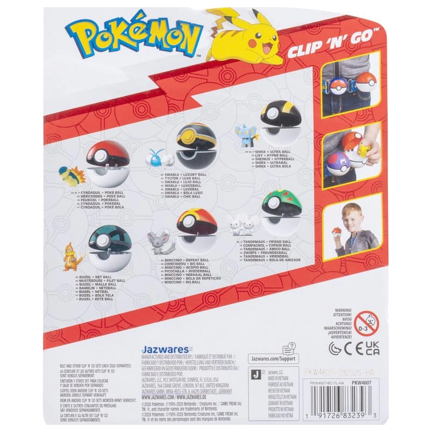 Pokémon Clip 'n' Go akciófigura Shinx & Ultra Ball termékfotó