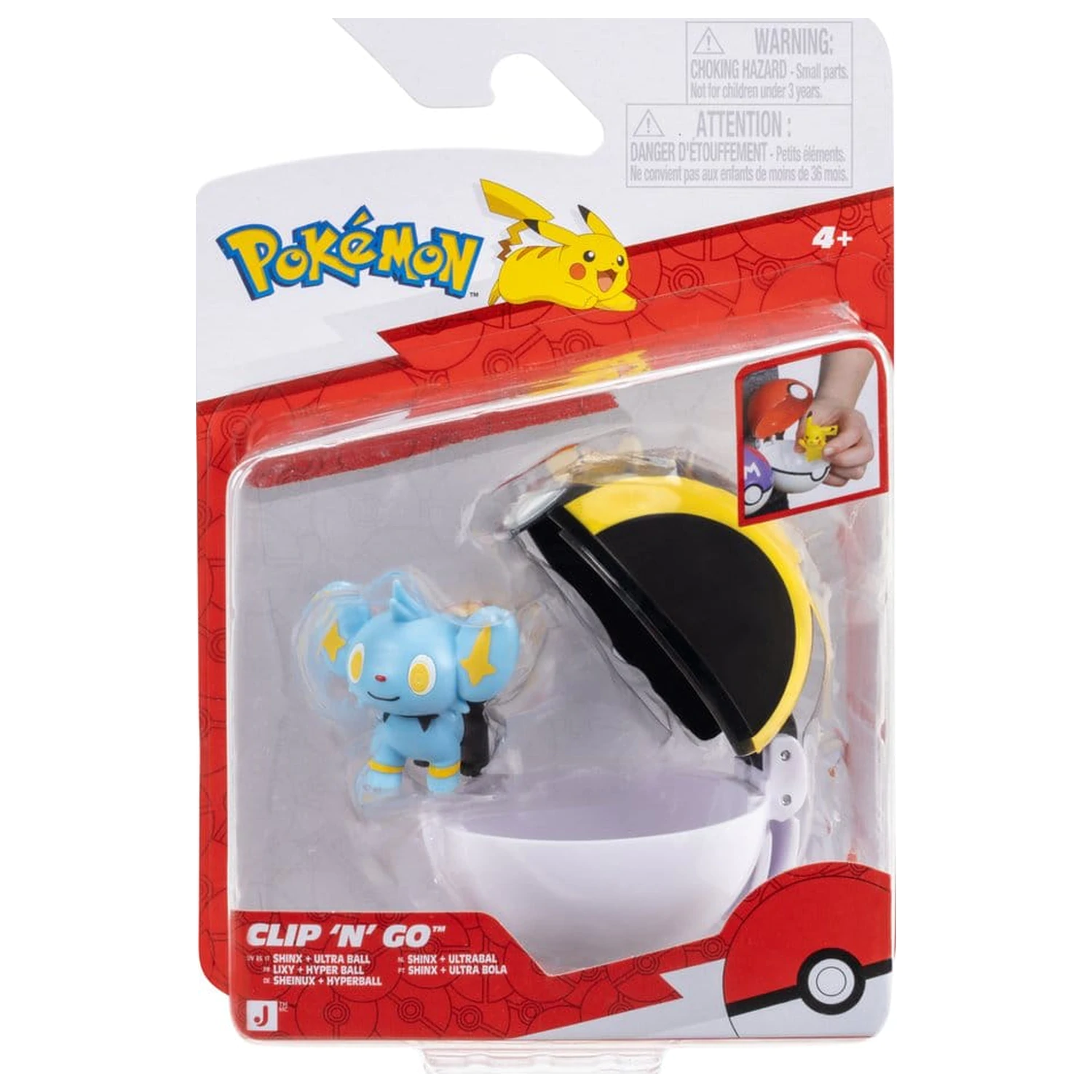 Pokémon Clip 'n' Go akciófigura Shinx & Ultra Ball termékfotó
