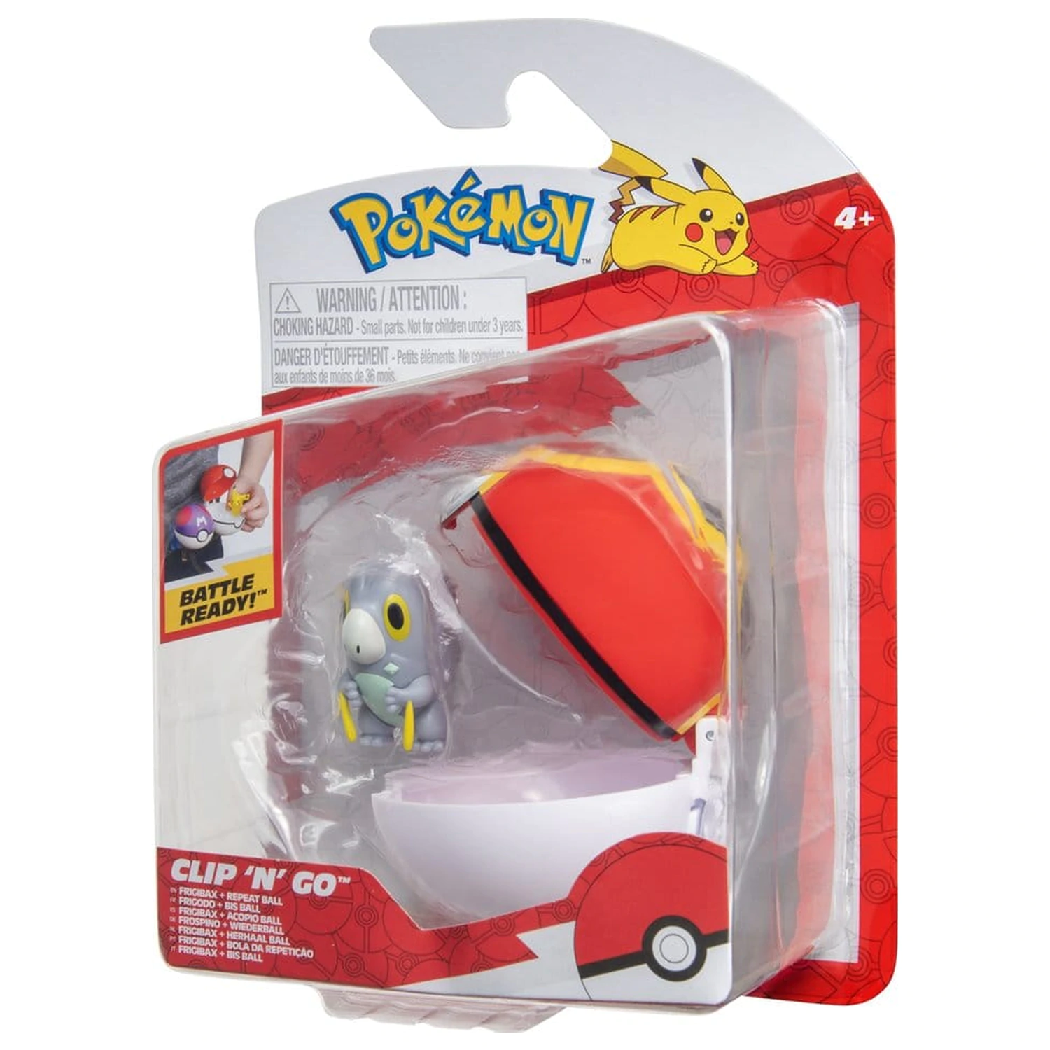 Pokémon Clip 'n' Go akciófigura Wave 21 Frigibax & Repeat Ball termékfotó