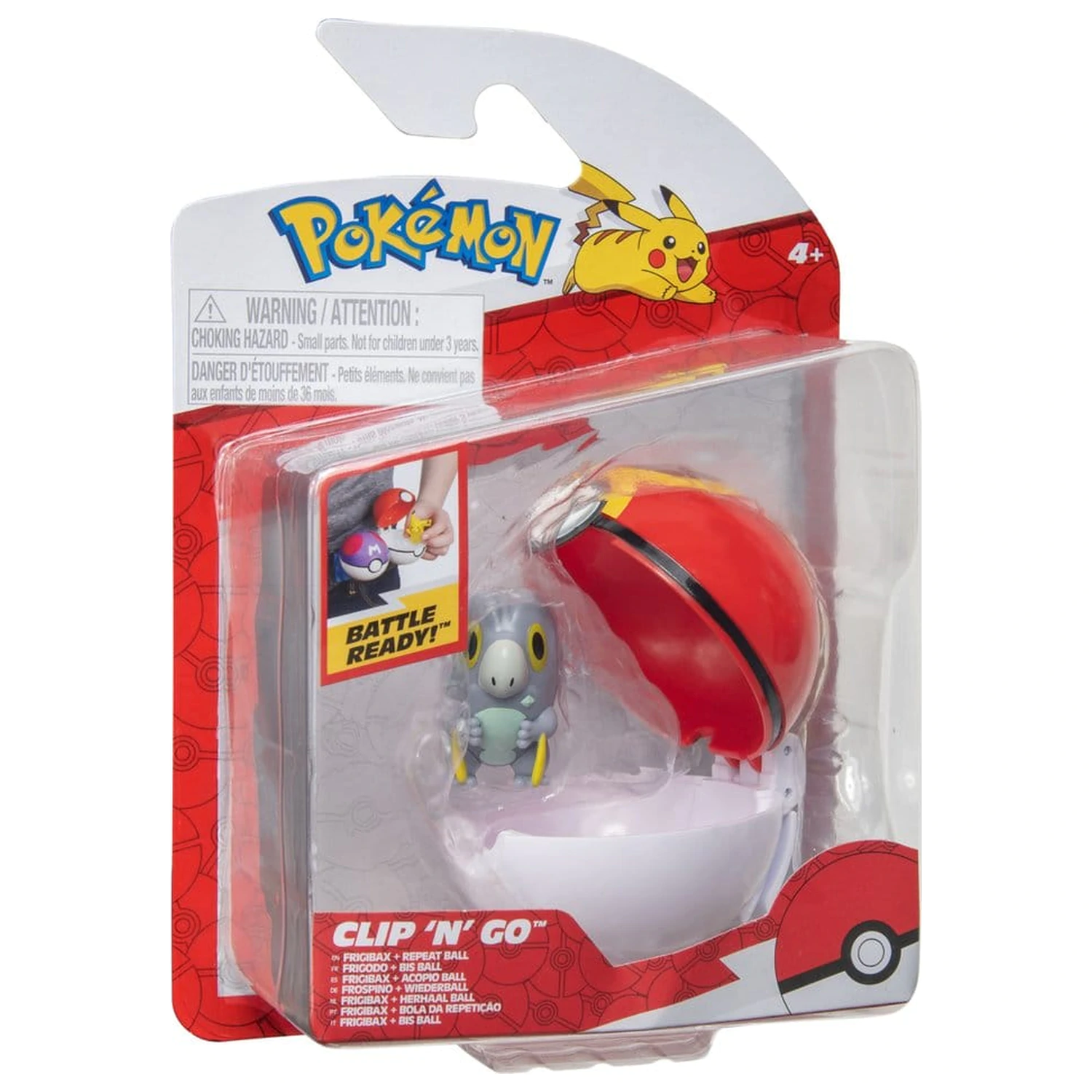 Pokémon Clip 'n' Go akciófigura Wave 21 Frigibax & Repeat Ball termékfotó