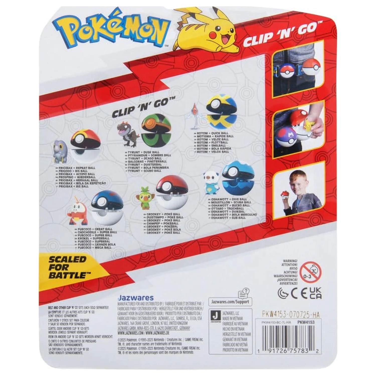 Pokémon Clip 'n' Go akciófigura Wave 21 Frigibax & Repeat Ball termékfotó