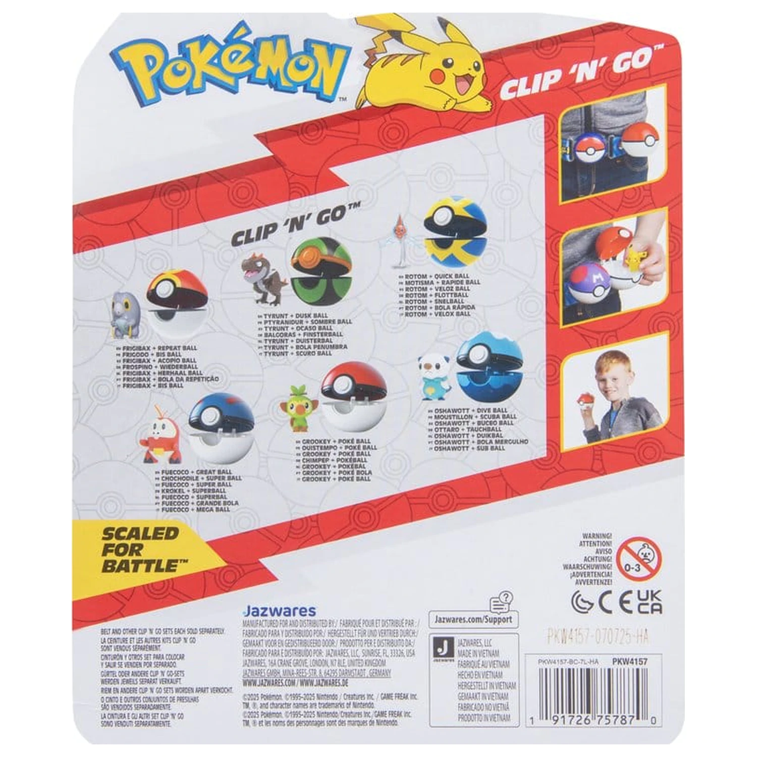 Pokémon Clip 'n' Go akciófigura Wave 21 Grookey & Poké Ball termékfotó