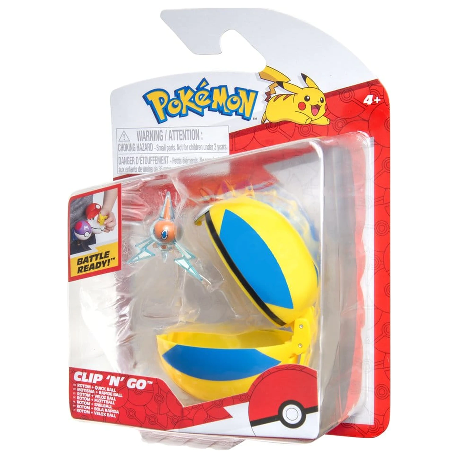 Pokémon Clip 'n' Go akciófigura Wave 21 Rotom & Quick Ball termékfotó