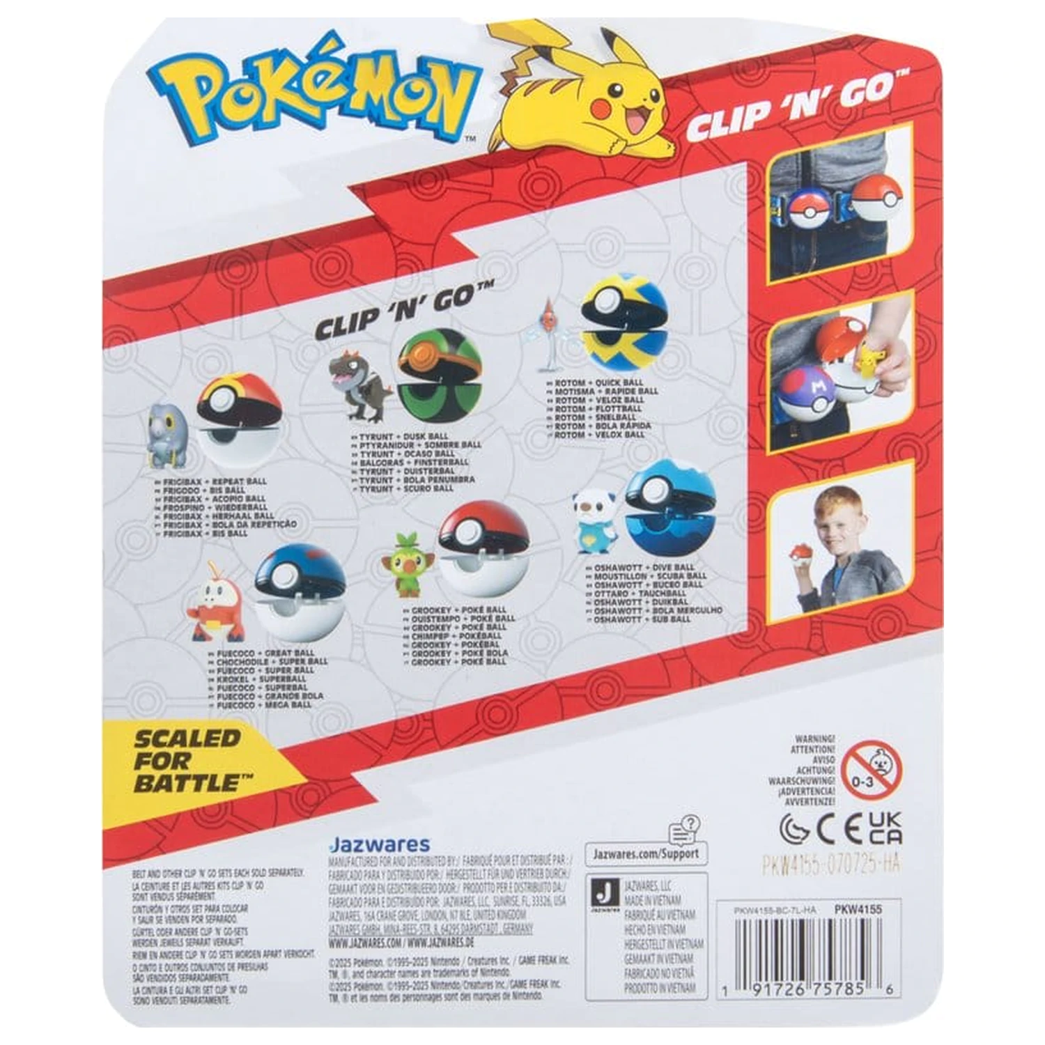 Pokémon Clip 'n' Go akciófigura Wave 21 Rotom & Quick Ball termékfotó