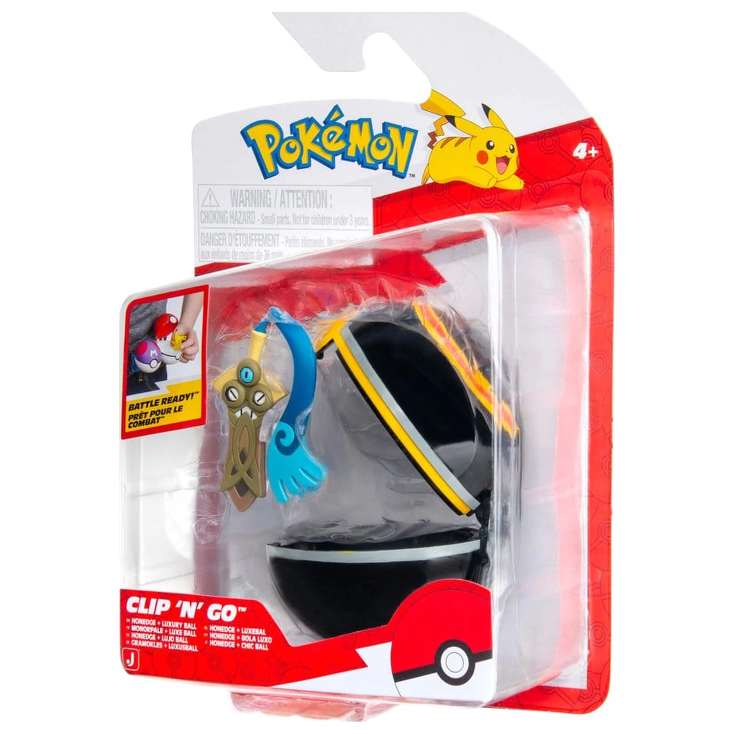 Pokémon Clip 'n' Go akciófigura Wave 22 Honedge & Luxury Ball termékfotó