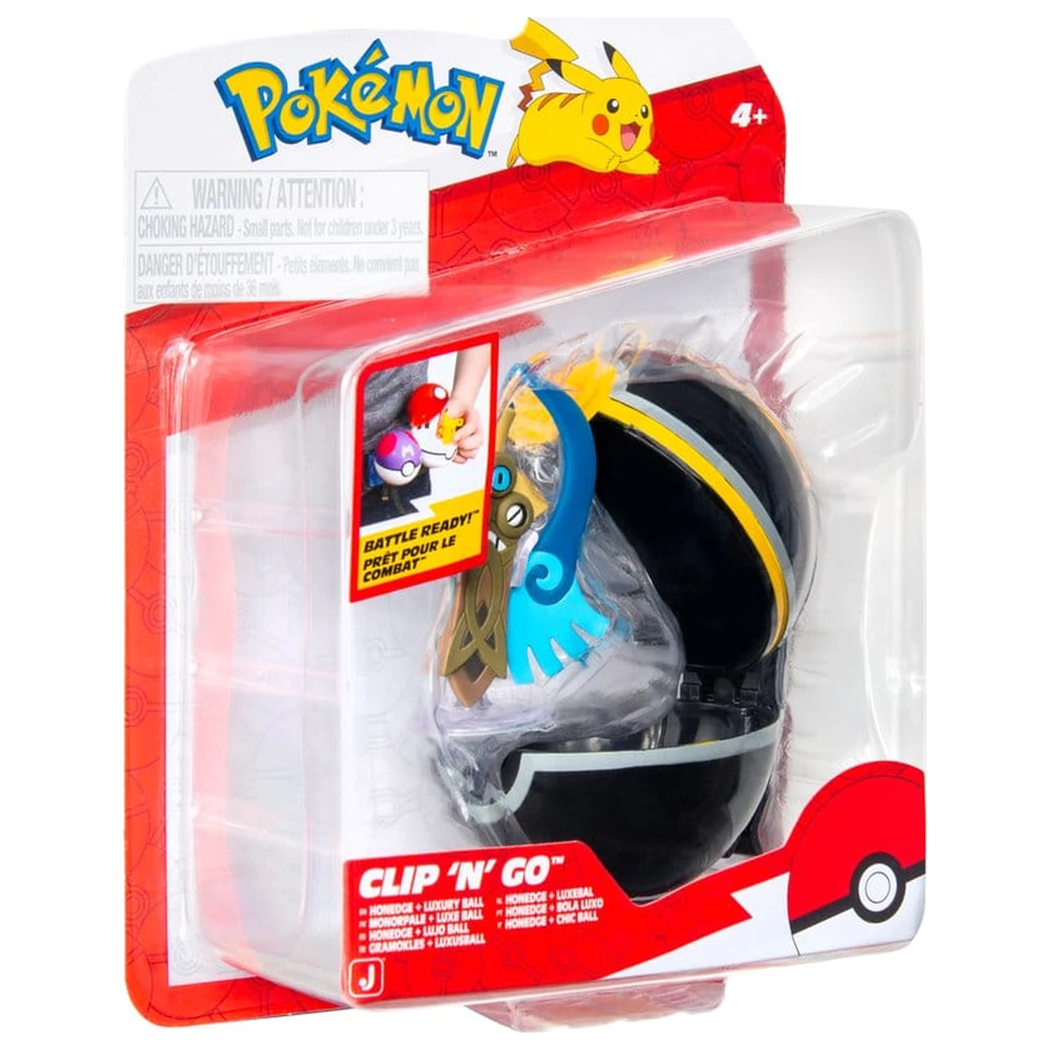 Pokémon Clip 'n' Go akciófigura Wave 22 Honedge & Luxury Ball termékfotó