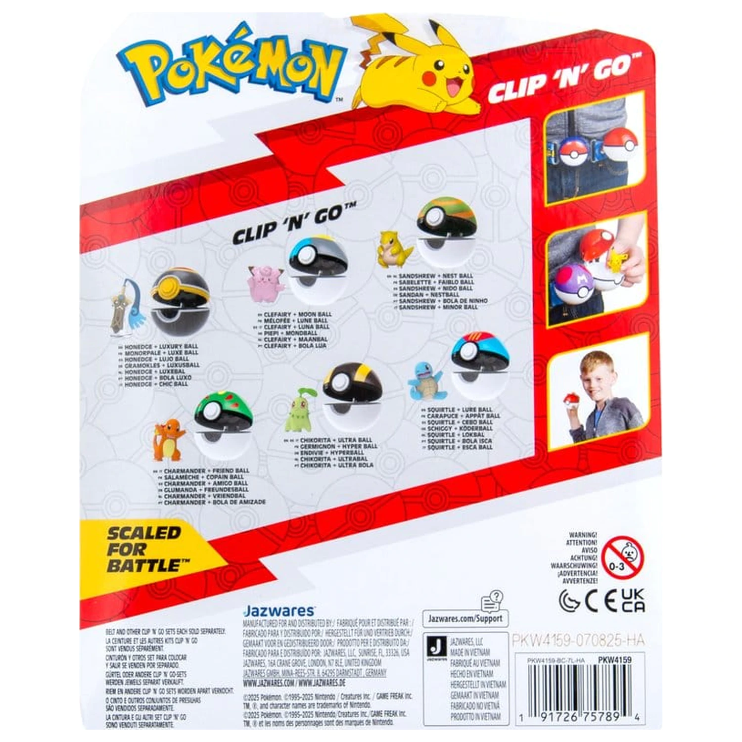 Pokémon Clip 'n' Go akciófigura Wave 22 Honedge & Luxury Ball termékfotó
