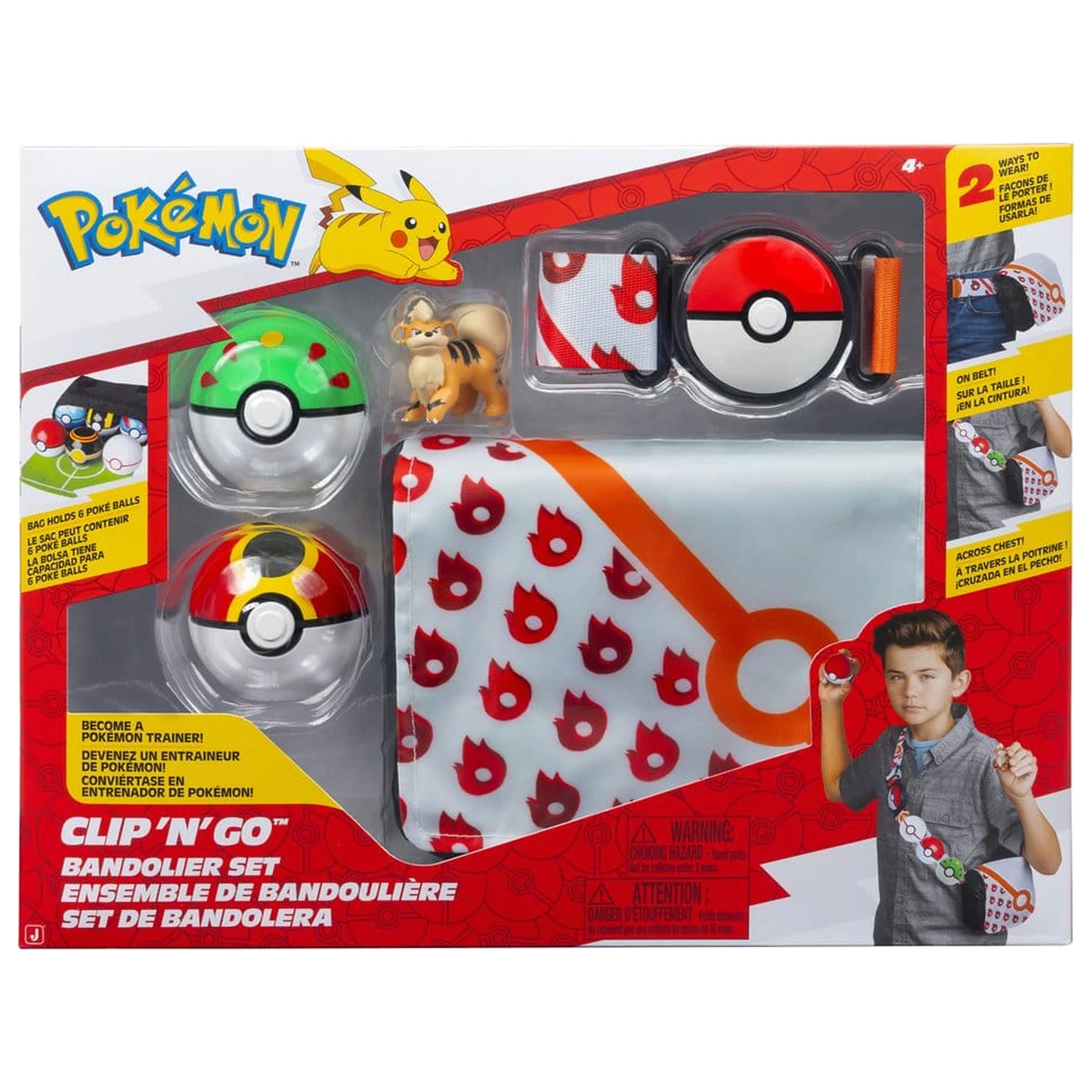 Pokémon Clip 'n' Go Bandolier Set Growlithe termékfotó