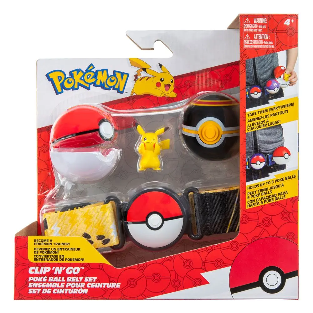 Pokémon Clip 'N'Go Belt Poké Ball, Luxury Ball &amp; Pikachu #8 termékfotó