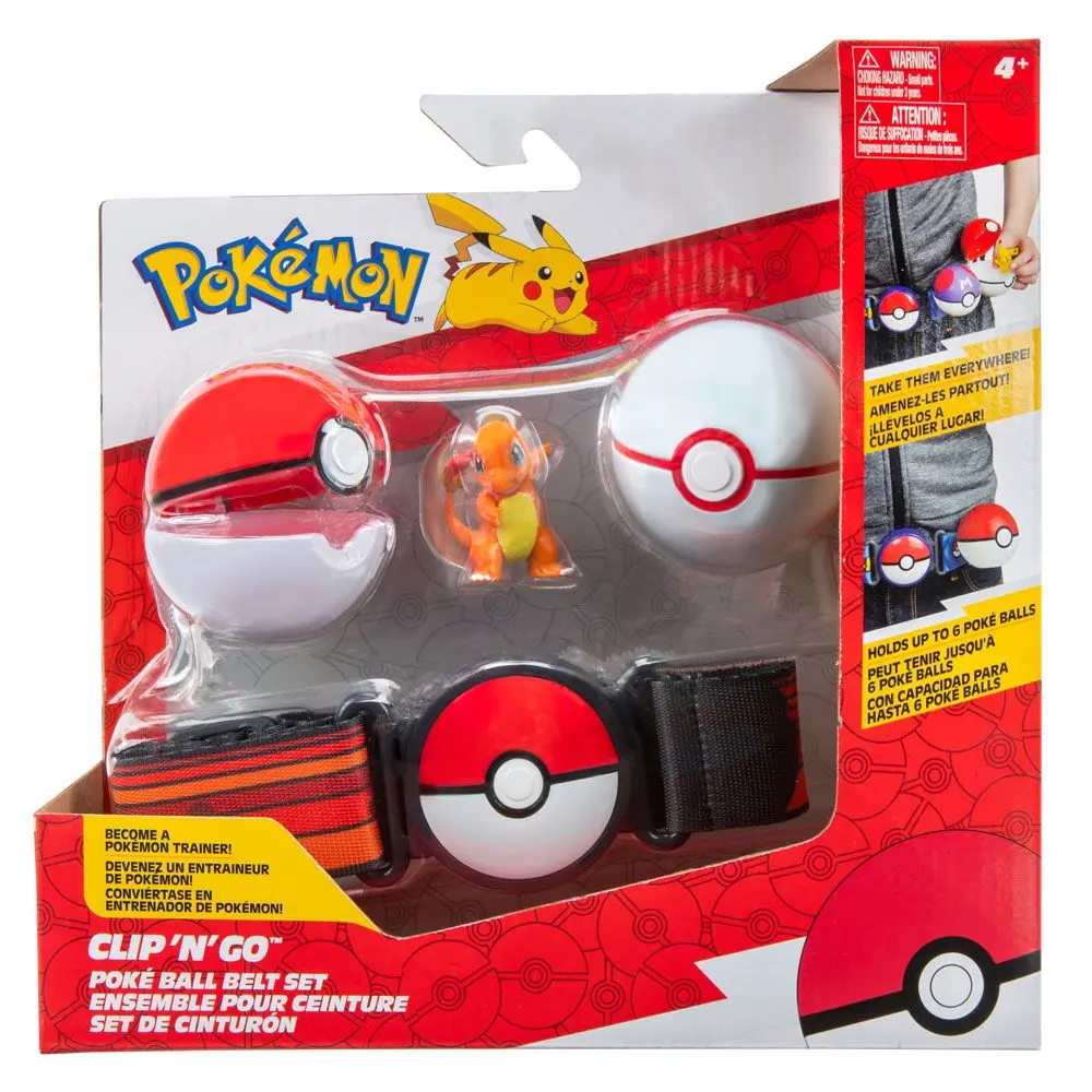 Pokémon Clip 'N'Go Belt Poké Ball, Premier Ball &amp; Charmander #1 termékfotó