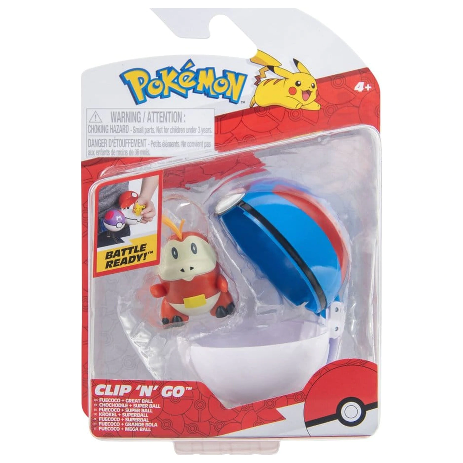 Pokémon Clip 'n' Go Fuecoco & Great Ball figura termékfotó