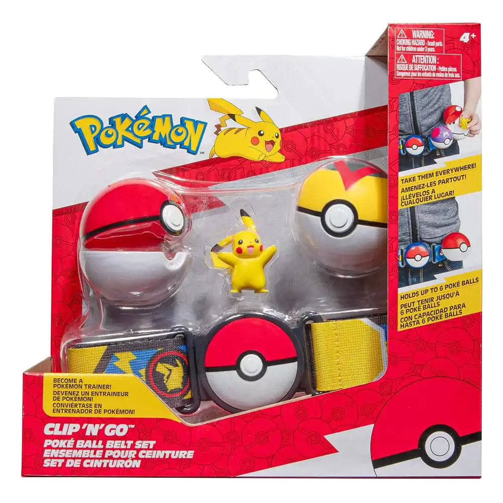 Pokémon Clip'n'Go Poké Ball Belt Set Poké Ball, Level Ball & Pikachu termékfotó