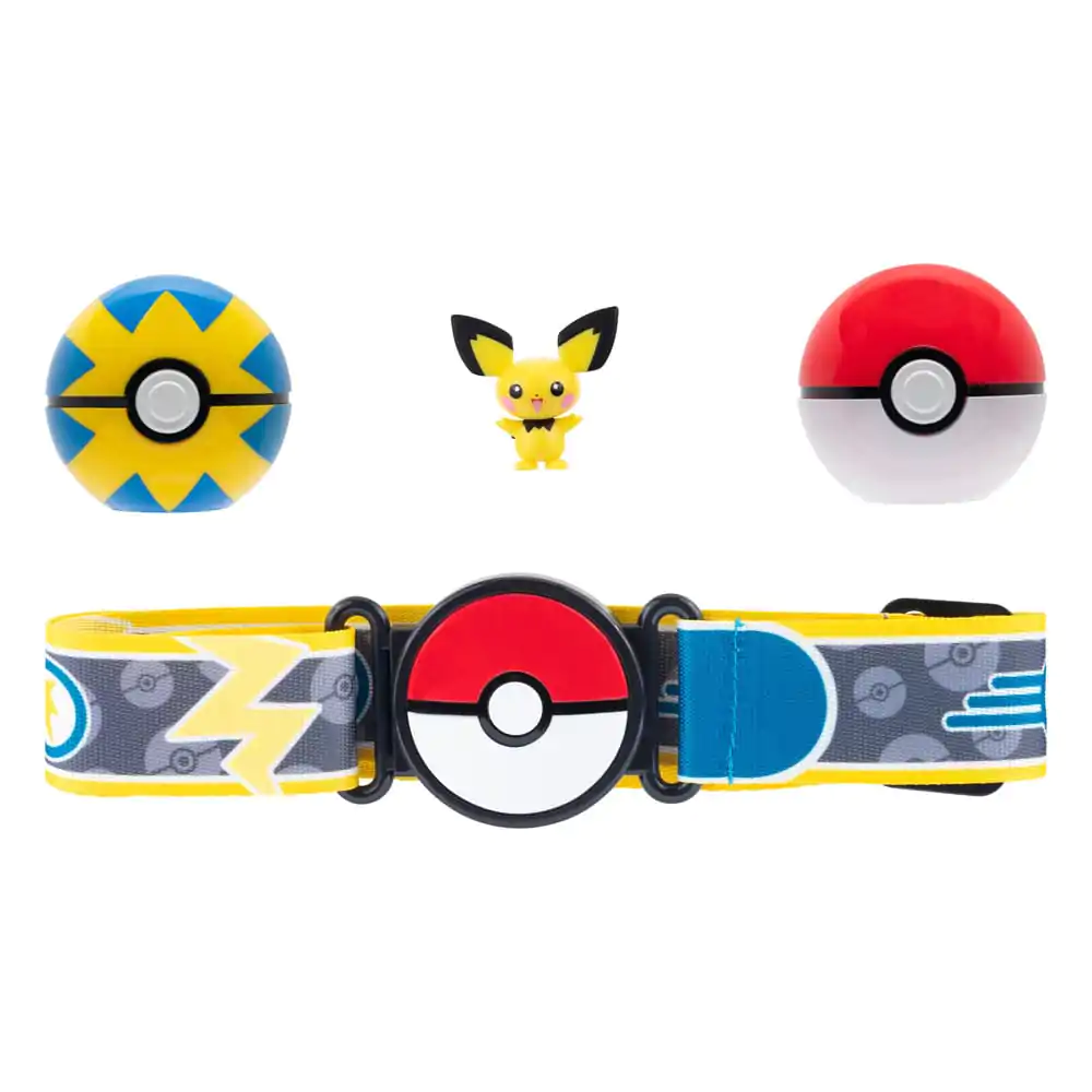 Pokémon Clip'n'Go Poké Ball Belt Set Poké Ball, Quick Ball &amp; Pichu termékfotó