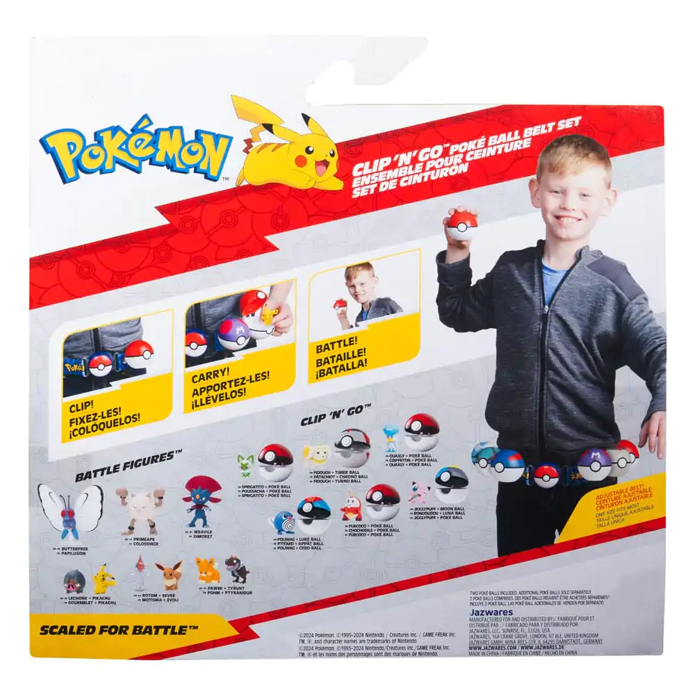 Pokémon Clip'n'Go Poké Ball Belt Set Repeat Ball, Dusk Ball &amp; Cubone termékfotó