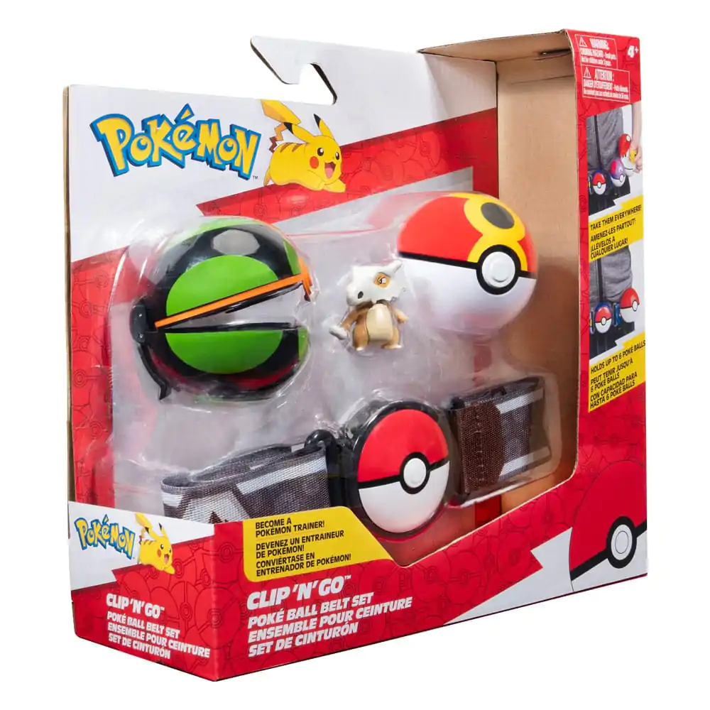 Pokémon Clip'n'Go Poké Ball Belt Set Repeat Ball, Dusk Ball &amp; Cubone termékfotó
