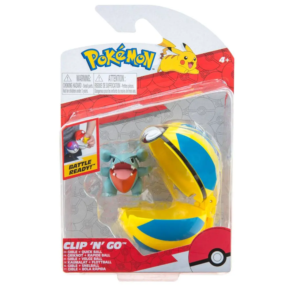 Pokémon Clip'n'Go Poké Ball Gible &amp; Quick Ball termékfotó
