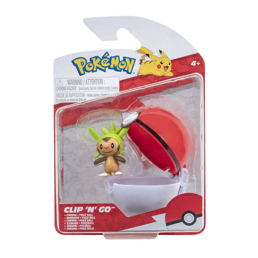 Pokémon Clip'n'Go Poké Balls Chespin &amp; Poké Ball termékfotó