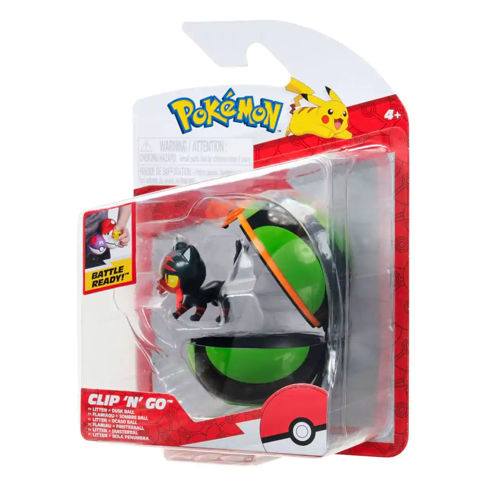 Pokémon Clip'n'Go Poké Balls Litten & Dusk Ball termékfotó