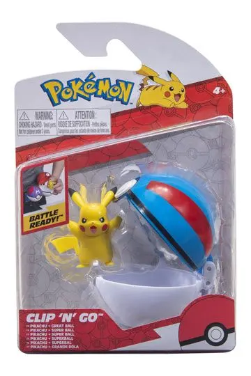 Pokémon Clip'n'Go Poké Balls Wave 12 Pikachu &amp; Great Ball termékfotó