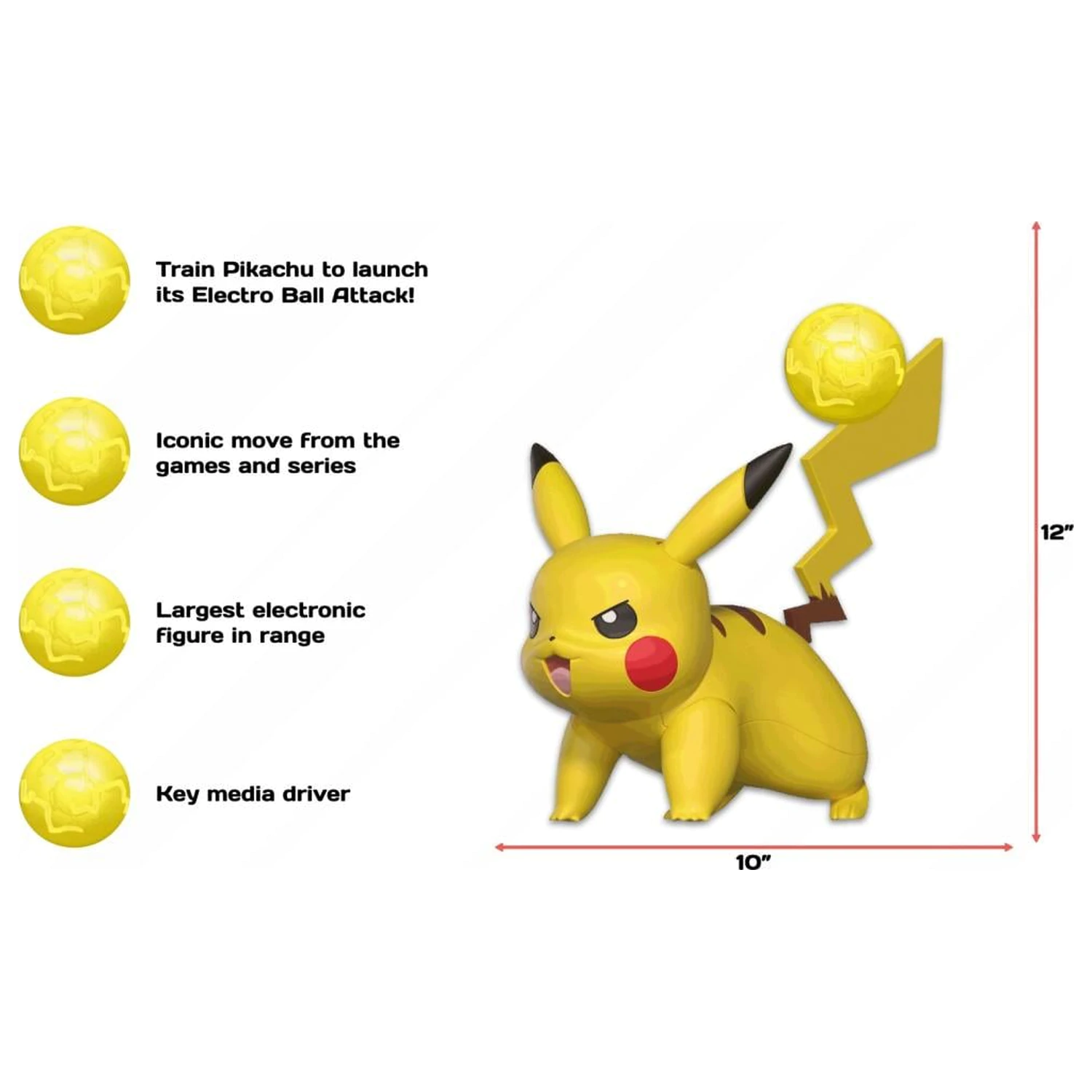 Pokémon Deluxe Feature interaktív figura (Electro Ball Pikachu) termékfotó