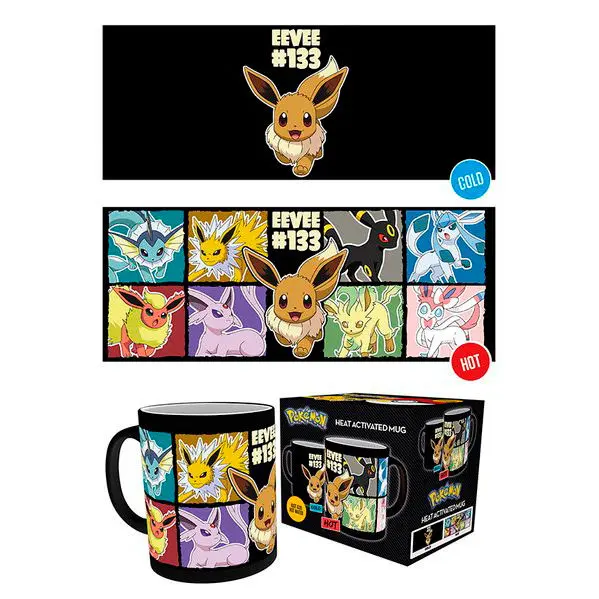 Pokemon Eevee hőre változó bögre termékfotó
